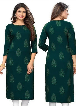 Muslim Women Casual Comfortable Kurt Dress Straight Tube Ethnic Peacock Women Dress Abaya Slit Hem Luxury Abaya Dubai