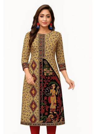 Muslim 2026 Women's Kurt Fashionable And Elegant Straight Tube Casual Kurtta Peacock Pattern Comfortable Dress Slit hem Abaya