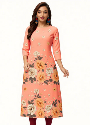 Muslim Women Casual Comfortable Kurt Dress Straight Tube Ethnic Peacock All Occasions Such As Birthday Abito Donna Musulmana