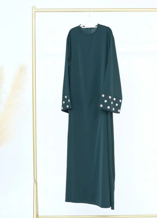 2024 Daisy Embroidery Muslim Modest Dress for Women Eid Saudi Arabia Dubai Abaya Luxury Islam Turkey Holiday Party Jalabiya Robe