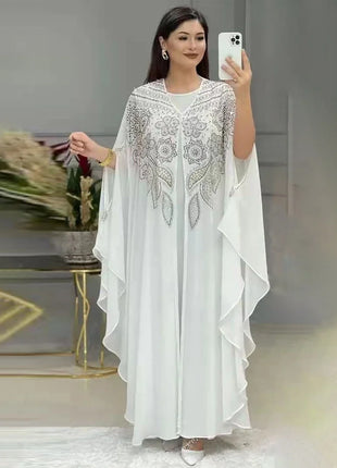Abayas For Women Dubai Luxury 2024 Chiffon Boubou Muslim Fashion Dress Caftan Marocain Wedding Party Occasions Djellaba Femme