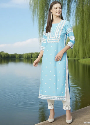 Dress Kurtta Women Fashionable Straight Tube Casual Bright Slit hem Flowers Patterns Robe Arabe Traditionnelle Turkish Abaya