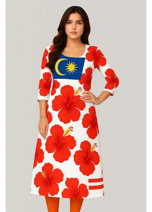 Muslim Kurt Fashionable Dress With Straight Tube Casual National Style Design Abito Donna Musulmana Girls Prayer Dress