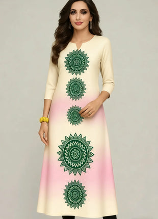 2026 Dress Kurt Women's Fashionable And Elegant Long Sleeved Straight Tube Casual Color Elephant Pattern Women Dress Abaya