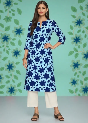 Muslim Women Kurt Fashionable And Elegant Straight Tube Casual Flowers Pattern New Comfortable Dress Islamitische Dames Kleding