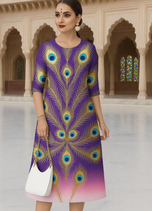 Muslim Women's Kurt Fashionable And Elegant Turkish Abaya Straight Tube Casual Kurtta Turkish Abaya Kaftan Marroqui Slit hem