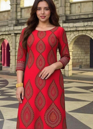 Muslim Kurt Fashionable Dress With Straight Tube Casual National Style Design Abito Donna Musulmana Girls Prayer Dress