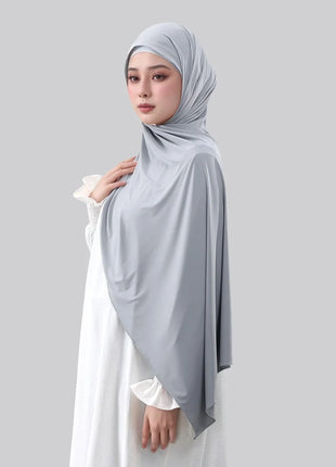New Liquid Jersey Hijab Scarf for Women Headscarf Shimmer Imitation Silk Scarf Solid Shawl Wraps Muslim Headband Turban 170*60cm