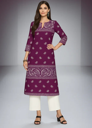 Muslim 2026 Dress Kurt Women Fashionable And Elegant National Style Straight Tube Casual Round Neck Colorful Pattern Noble Skirt