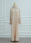 Apricot hijab Dress