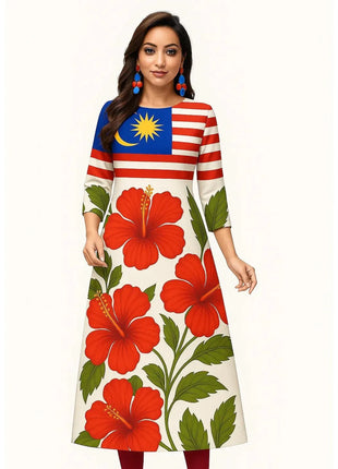 Muslim Kurt Fashionable Dress With Straight Tube Casual National Style Design Abito Donna Musulmana Girls Prayer Dress