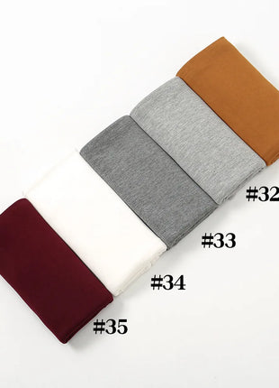Premium Jersey Hijab Scarf For Muslim Women Turban Femme Africaine Hijabs For Woman Head Wrap Hoofddoek Headscarf Ramadan