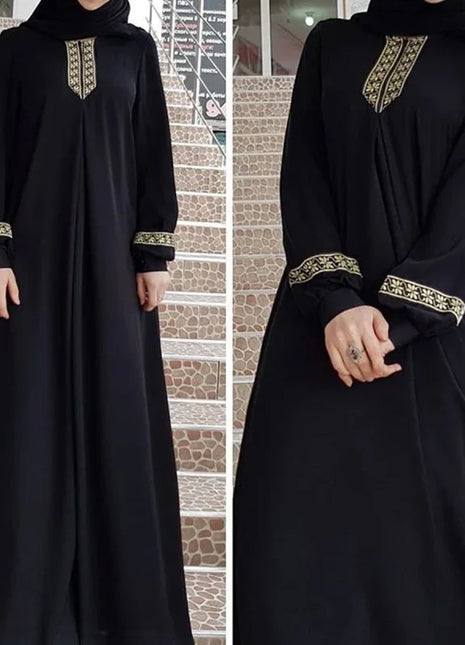 Muslim Woman Abaya Islamic Clothing Abaya Dubai Turkish Indoneisa Islam National Style Print Loose Long Skirt Woman Casual Abaya