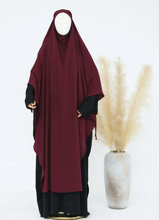 Eid Muslim Women Khimar Hijab Islamic Dubai Solid Color Scarves Turban Arab Ladies Praying Headdress Ramadan Long Headscarf 2025