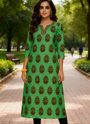 Muslim Women Kurt Casual Dress National Style Straight Casual Ethnic Flower Mandarin Design Suitable Morocco Marokkaanse Kaftan