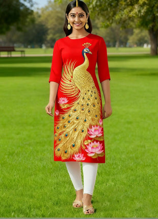 Muslim Dress Kurt Women's Fashionable And Elegant Slit hem Straight Tube Casual Kurtta Pattern Islamic Clothing For Women