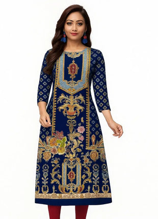 Muslim Kurtta Women's Fashion Comfortable Dress Straight Tube Ethnic Vestiti Marocchini Donna Abito Donna Musulmana Slit hem