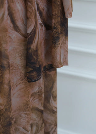 Eid Abaya for Women Print Cardigan Scarf Set Muslim Dresses Ramadan Morocco Dubai Jalabiya Kaftan Vestidos Arab Long Robe 2025