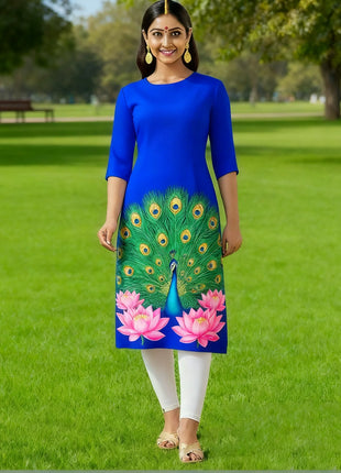 Muslim Dress Kurt Women's Fashionable And Elegant Slit hem Straight Tube Casual Kurtta Pattern Islamic Clothing For Women