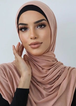 Hot Muslim Fashion Woman Soft Hijabs Scarf Shawl Plain Cotton Jersey Scarves Turban Women Long Shawls Head Wrap Headband Abaya