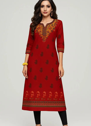 Muslim Kurt Flowers Women's Fashion Comfortable Long Sleeve Straight Casual Ethnic Vestidos Longos Parrot 3D Print New Dress