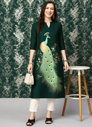 Peacock Women's Kurt Casual Fashion Dress Long Sleeved Straight Tube Casual Ethnic Flower Muslim Kaftan Dresses Womens Morocco