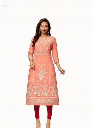 Muslim Kurtta Women's Fashion Comfortable Dress Straight Tube Ethnic Vestiti Marocchini Donna Abito Donna Musulmana Slit hem