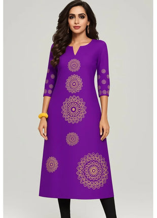 Muslim Dress Kurt Women's Fashionable And Elegant Long Sleeved Straight Tube Casual Round Neck Color Pattern Abaya Luxury
