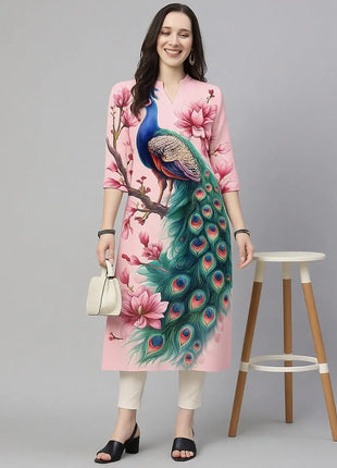 Peacock Women's Kurt Casual Fashion Dress Long Sleeved Straight Tube Casual Ethnic Flower Muslim Kaftan Dresses Womens Morocco