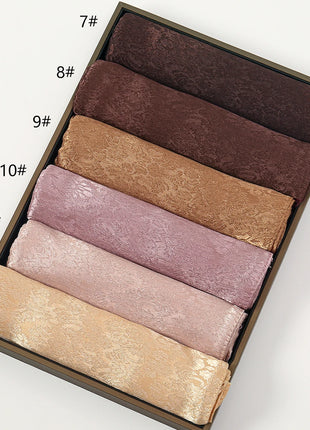 High Quality Floral Print Satin Hijab Scarf Muslim Hijab Plain Malaysia Scarf Satin Shawl Luxury Silk Satin Wrap Islam Turban