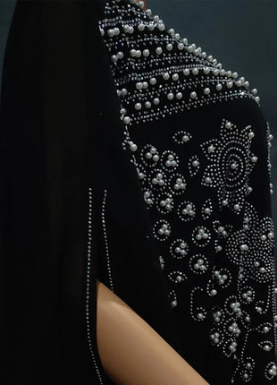 Abayas For Women Dubai Luxury 2024 Chiffon Boubou Muslim Fashion Dress Caftan Marocain Wedding Party Occasions Djellaba Femme