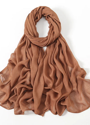 Fashion Modal Hijab Rayon Cotton Shawls Muslim Hijabs For Women Plain Scarf Big Size Headscarf Islamic Turban Headband 190*85cm