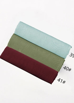 Fashion Modal Hijab Rayon Cotton Shawls Muslim Hijabs For Women Plain Scarf Big Size Headscarf Islamic Turban Headband 190*85cm