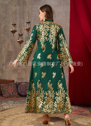 Eid Muslim Dress Women Party Abaya Print Ramadan Dresses Arab Long Robe Morocco Dubai Kaftan Islam Vestidos Jalabiya 2025
