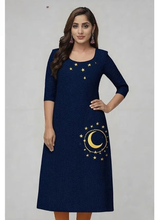 Muslim 2026 Kurt Women's Fashionable Comfortable Dress Straight Tube Casual Multiple Designs Islamic National style Slit hem