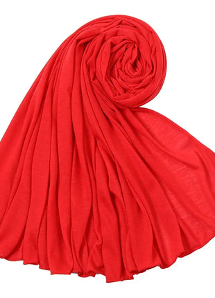 Hot Muslim Fashion Woman Soft Hijabs Scarf Shawl Plain Cotton Jersey Scarves Turban Women Long Shawls Head Wrap Headband Abaya