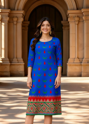 Muslim 2026 Kurt Christmas Women's Casual Fashion Comfortable Dress 2026 Slit hem Straight Tube Casual Ethnic Arabian Dress