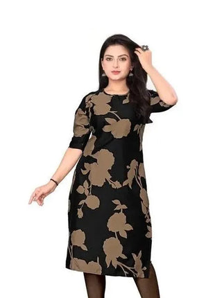 Muslim Kurt Women Casual Fashion Dress Peacock Straight Tube Casual Ethnic Peacock National Style Abito Donna Musulmana