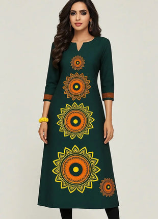 Dress Kurt women's Fashionable Long Sleeved Straight Tube Casual Elephant Pattern 2026 robe marocain islamic prayer clothes