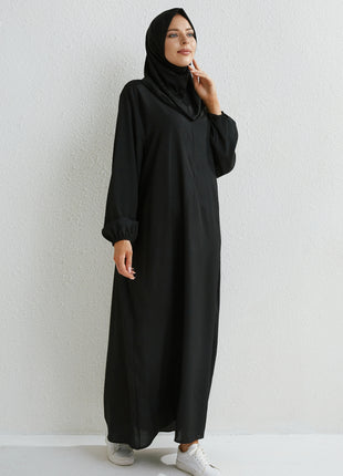 Muslim Dresses Women Maxi Dresses Mujer Vestidoes Female Loose Dresses Full Sleeve Printed Floral Casual Robe Long Dress