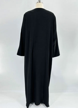 2025 Dubai Muslim Modest Cardigan for Women Eid Saudi Arabia Kimono Abaya Dress Luxury Islam Turkey Holiday Party Jalabiya Gown