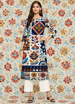 Muslim Dress Kurt Women's Fashionable Long Sleeved Straight Tube Casual Elephant Flowers Pattern Robe Marocain Islamic Prayer