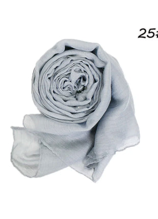 Shimmer Glitter Cotton Viscose Hijab Scarves For Women Muslim Long Shawls Headscarf Wraps Solid Headbands Stole Bufandas Turbans