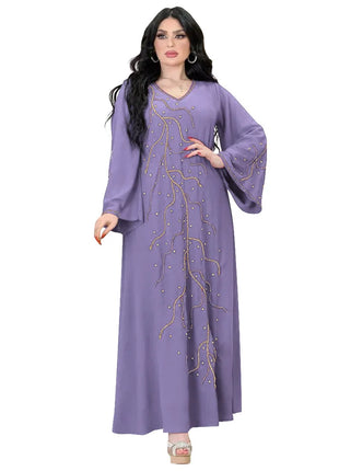 Caftan Eid Elegant Muslim Women Dress Ramadan Party Dubai Abaya Turkey Islam Long Evening Dresses Musulmane Elegant Vestidos