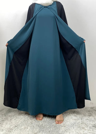 Ramadan Eid Muslim Abaya Dubai Luxury Splicing Fake Two Pieces Abayas For Women Kaftan Modest Dress Islam Caftan Marocain Femme