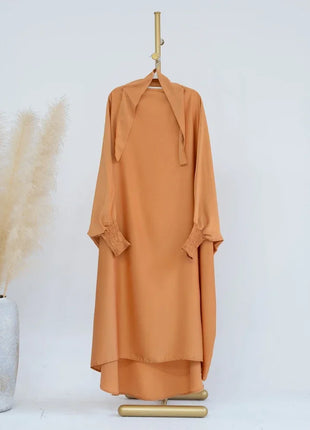 Ramadan Muslim Dress Girls Kids Prayer Garment Hijab Dress  Child Hooded Abaya Full Cover Niqab Islam Dubai Eid Robe 2023 jilbab