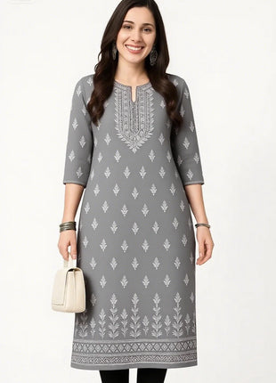 Muslim Kurt Women's Fashion Comfortable Turkish Abaya Sleeve Straight Tube Casual Ethnic Peacock Abito Donna Musulmana