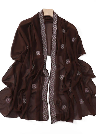 Fashion Rhinestone Chiffon Long Scarf Shawl for Women Head Wrap Hijab Turban Islam Veil Bandanas Bufanda Foulard Turbante Mujer