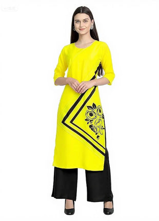 National style Kurt Women's Fashion Comfortable Slit hem Straight Casual Ethnic Flowers Pattern Robe Musulman Femme
