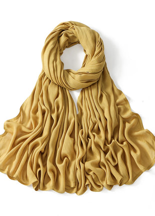 Muslim Modal Hijab Rayon Cotton Shawls for Women Plain Scarf Big Size Headscarf Islamic Turban Headband 190*85cm